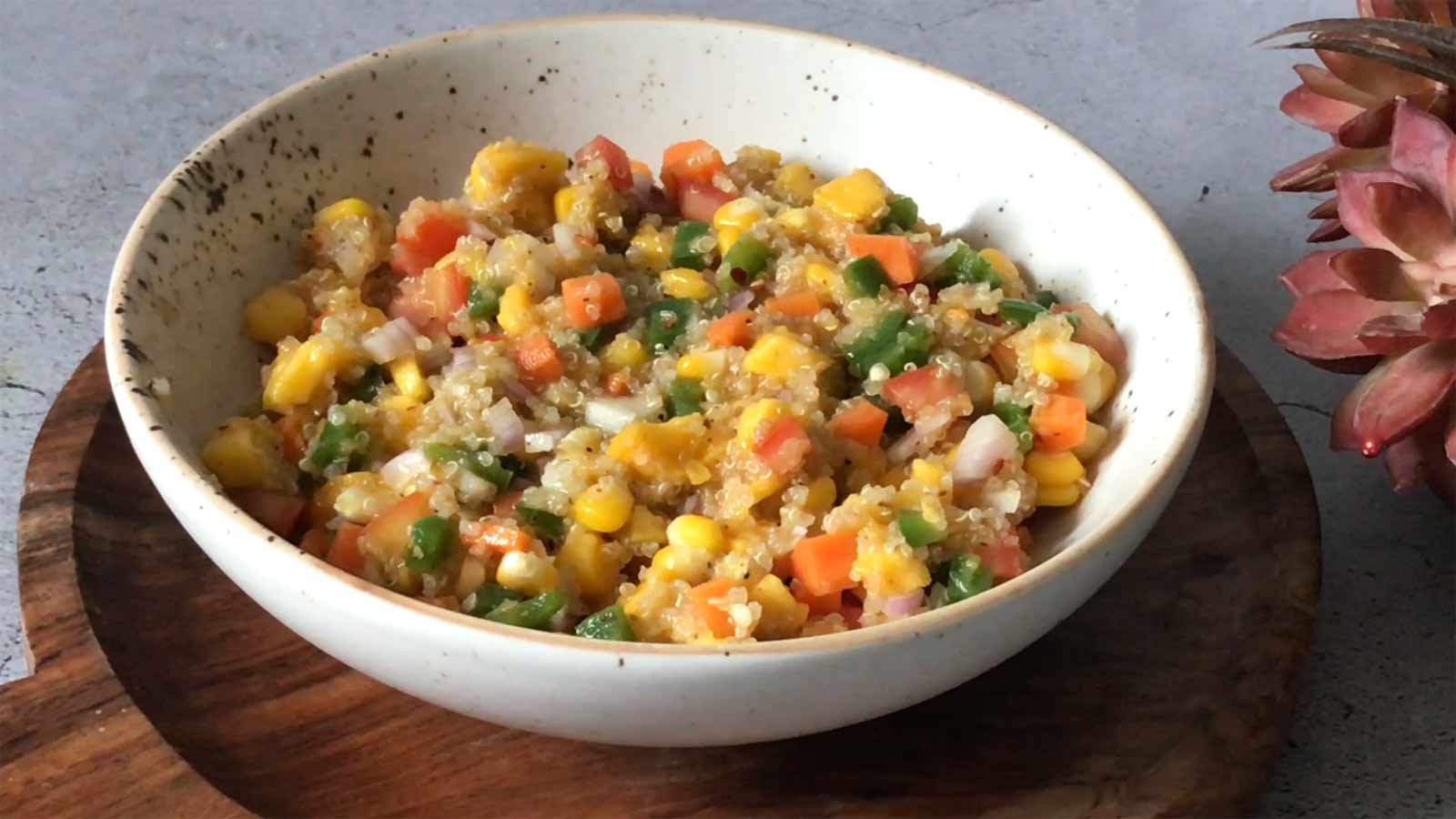 Healthy Quinoa Mango Salsa Salad - Food Fitness & Fun