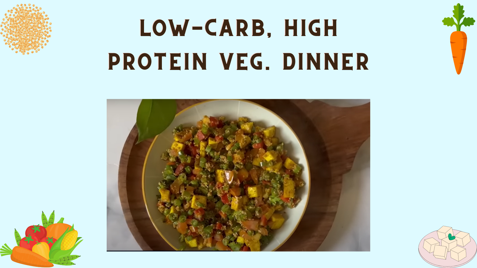 Low Carb, High Protein, Fibre Rich Dinner Meal for Weight Loss ( 22g ...