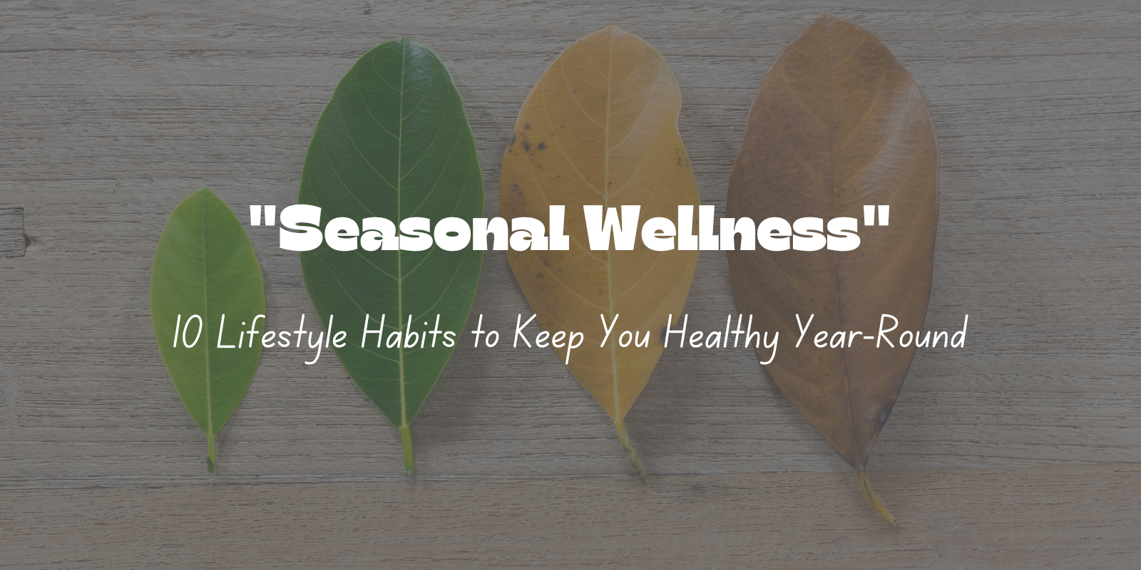 Healthy Lifestyle Habits For Long-Term Wellness